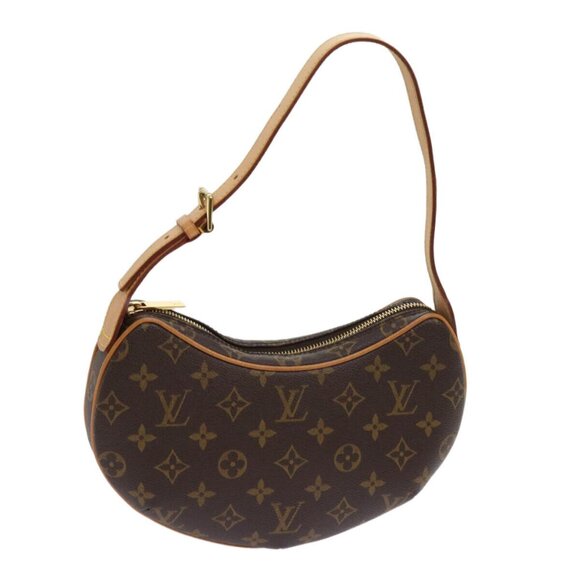 LOUIS VUITTON Monogram Pochette Croissant Shoulder Bag LV Auth - Picture 1 of 16